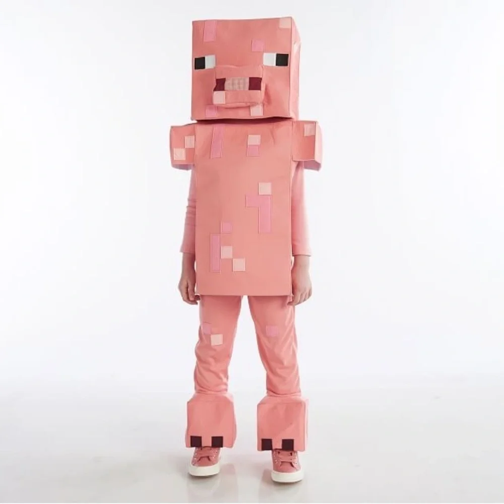 Pottery Barn Mojang Minecraft Pig Halloween costume 3T NEW - Picture 3 of 3